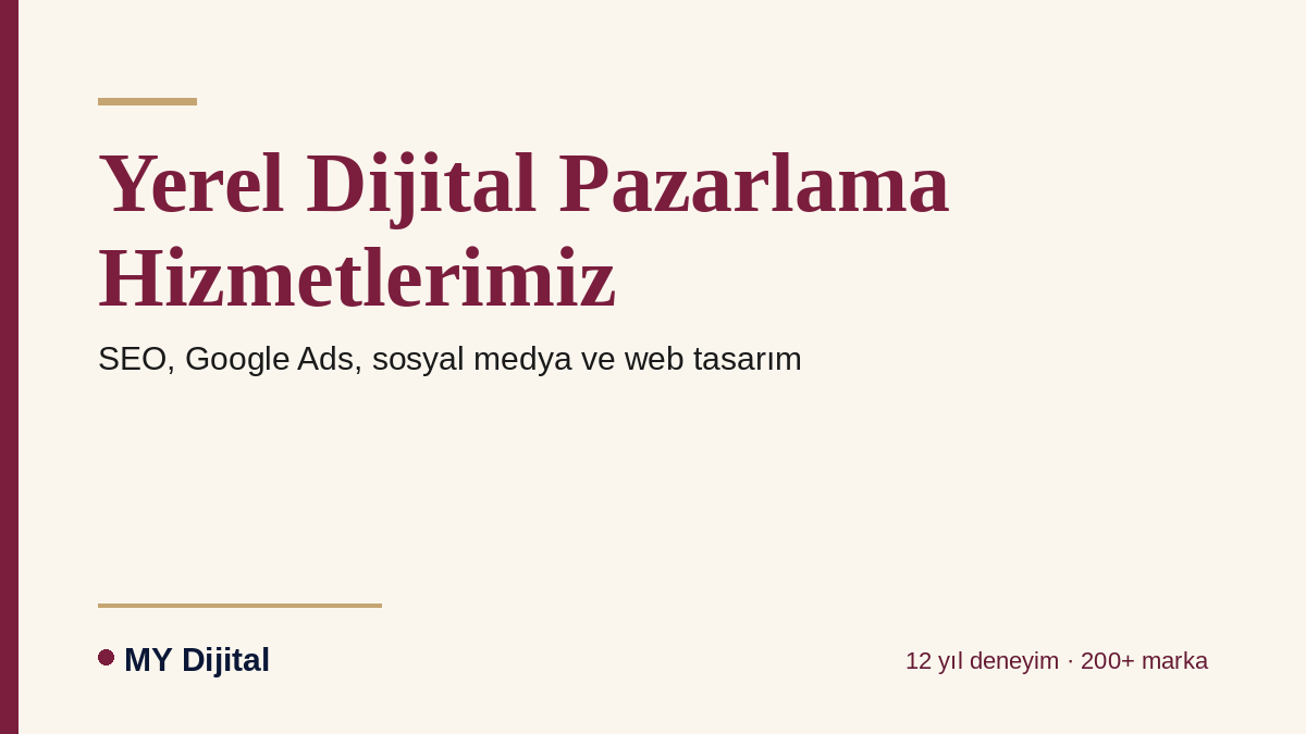 Bayraklı Dijital Pazarlama Ajansı: İzmir'in Yükselen İş Merkezinde Görünürlük 2 Bayraklı dijital pazarlama — Yerel Dijital Pazarlama Hizmetlerimiz