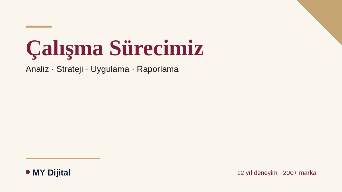 Bayraklı Dijital Pazarlama Ajansı: İzmir'in Yükselen İş Merkezinde Görünürlük 4 Bayraklı dijital pazarlama — Çalışma Sürecimiz