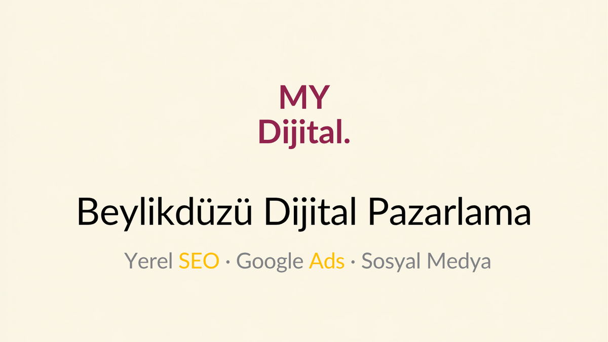 Beylikdüzü dijital pazarlama ajansı — MY Dijital
