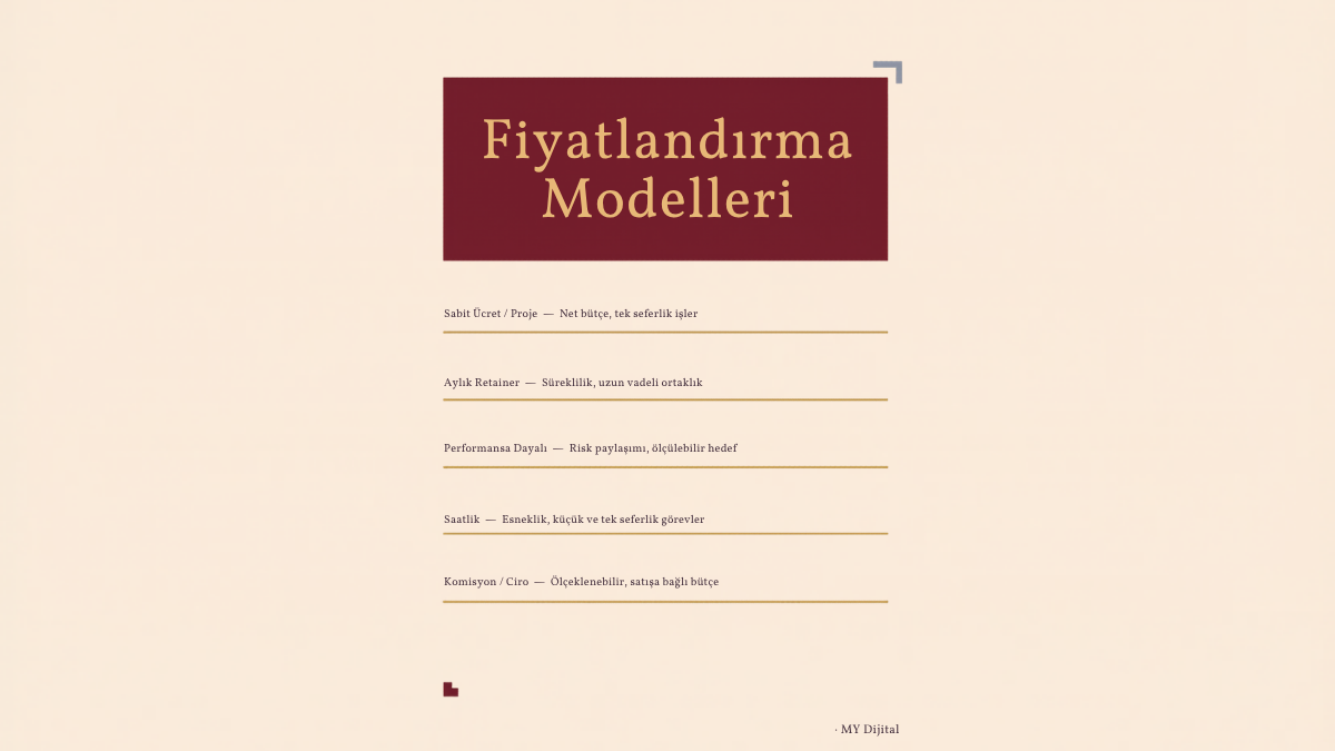 En İyi Dijital Pazarlama Ajansı Nasıl Seçilir? 5 dijital pazarlama ajansı nasıl seçilir: ajans fiyatlandırma modelleri karşılaştırması