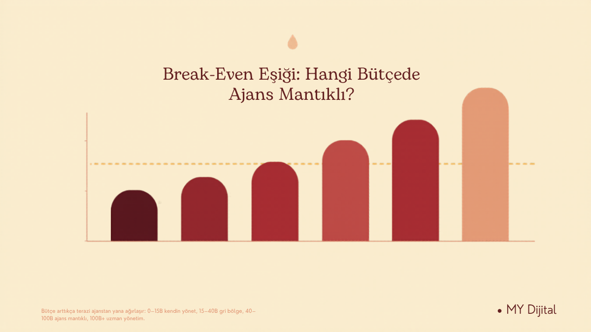 Google Ads Ajansla mı Kendin mi Yönetilir? Break-Even Eşiği 2 google ads ajansla mı kendin mi: bütçeye göre break-even eşiği grafiği
