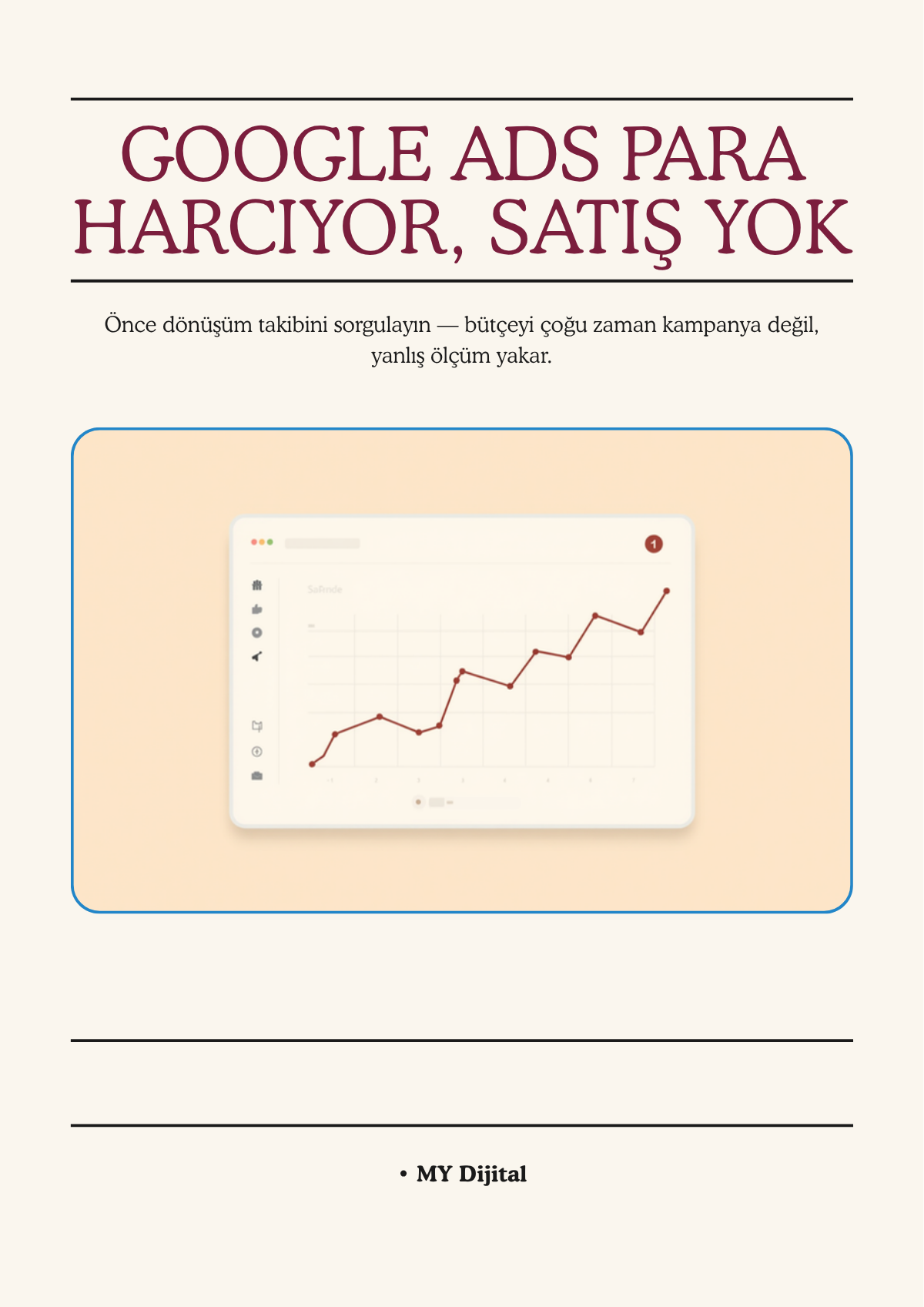 google ads para harcıyor satış yok — MY Dijital