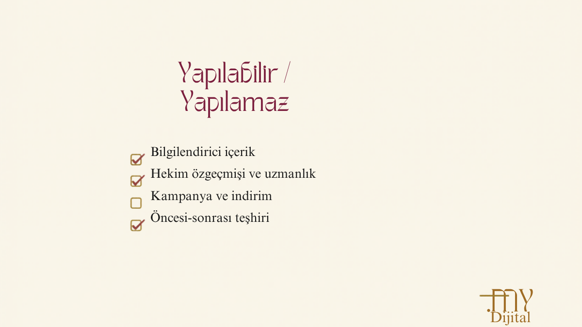 Klinik Dijital Pazarlama 2026: Sağlık Tanıtım Yönetmeliğine Uygun Rehber 1 klinik dijital pazarlama sağlık tanıtım yönetmeliği yapılabilir yapılamaz karşılaştırma tablosu