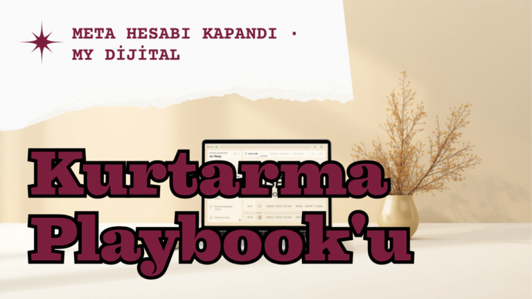 meta reklam hesabı kapandı çözüm — MY Dijital