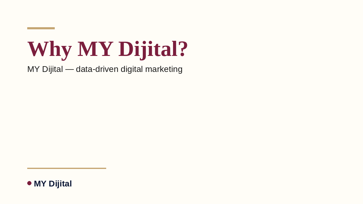 SEO Services 2 MY Dijital — Why MY Dijital?