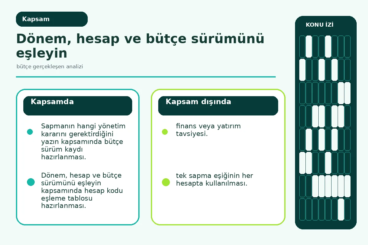bütçe sürümü ile muhasebe kaynağını ayıran veri sözleşmesi.