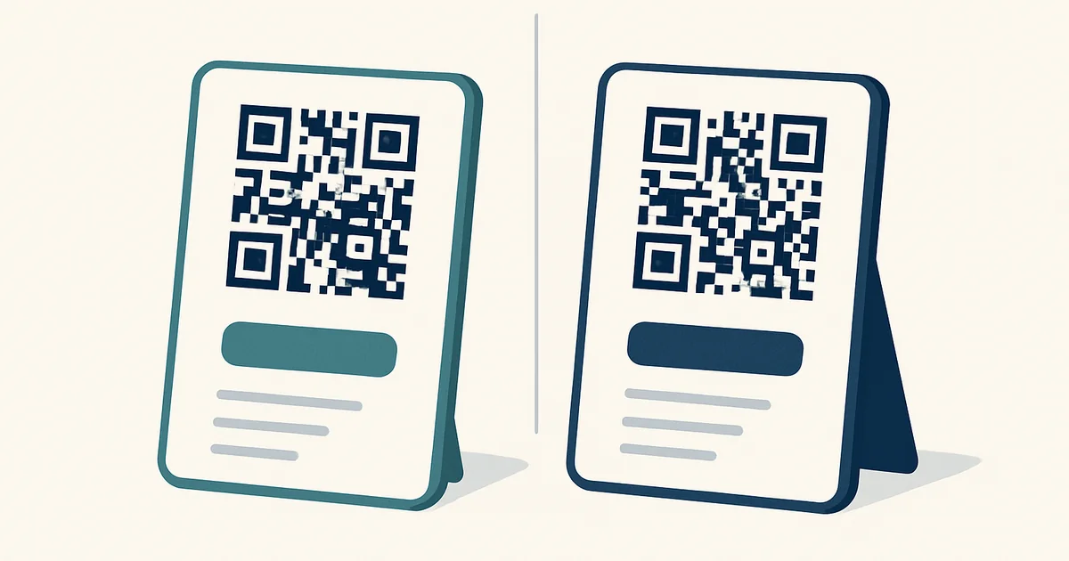 7 Adımda Ücretsiz QR Menü Kararınızı Netleştirin: Güvenli 1 Ücretsiz ile ücretli QR menü ekranlarını yan yana gösteren genel karşılaştırma görseli.