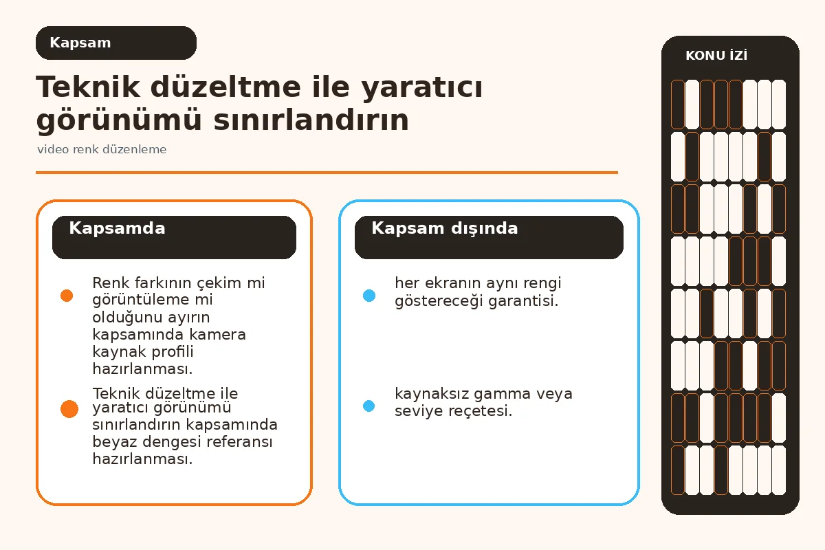 teknik normalizasyon ile yaratıcı görünümü ayıran renk hattı.